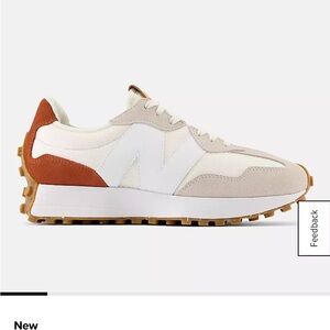 Women’s New Balance 327 Beige and Rust Sneakers